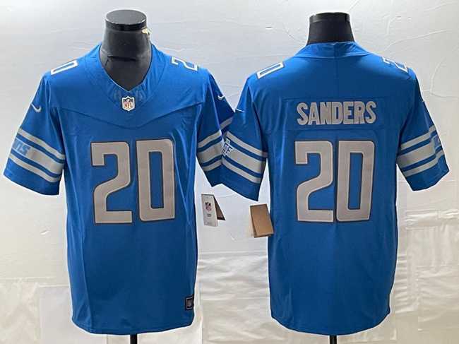 Men%27s Detroit Lions #20 Barry Sanders Blue 2023 F.U.S.E. Vapor Untouchable Limited Football Stitched Jersey->detroit lions->NFL Jersey